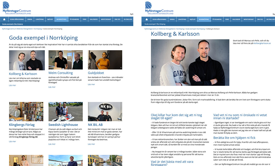 nfc_godaExempel_montage Nyföretagarcentrum Mellersta Östergötland